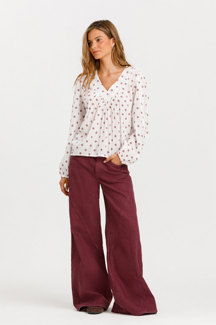 JEANS WIDELEG CORTES