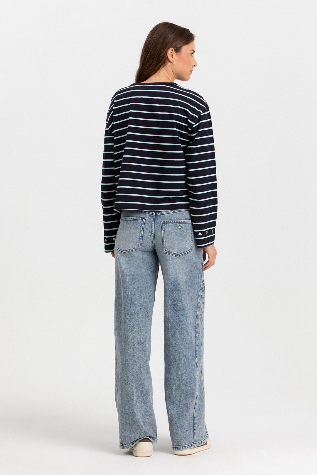 JEANS WIDELEG CORTES DENIM