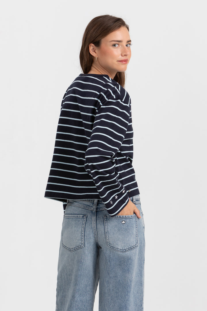 JEANS WIDELEG CORTES DENIM