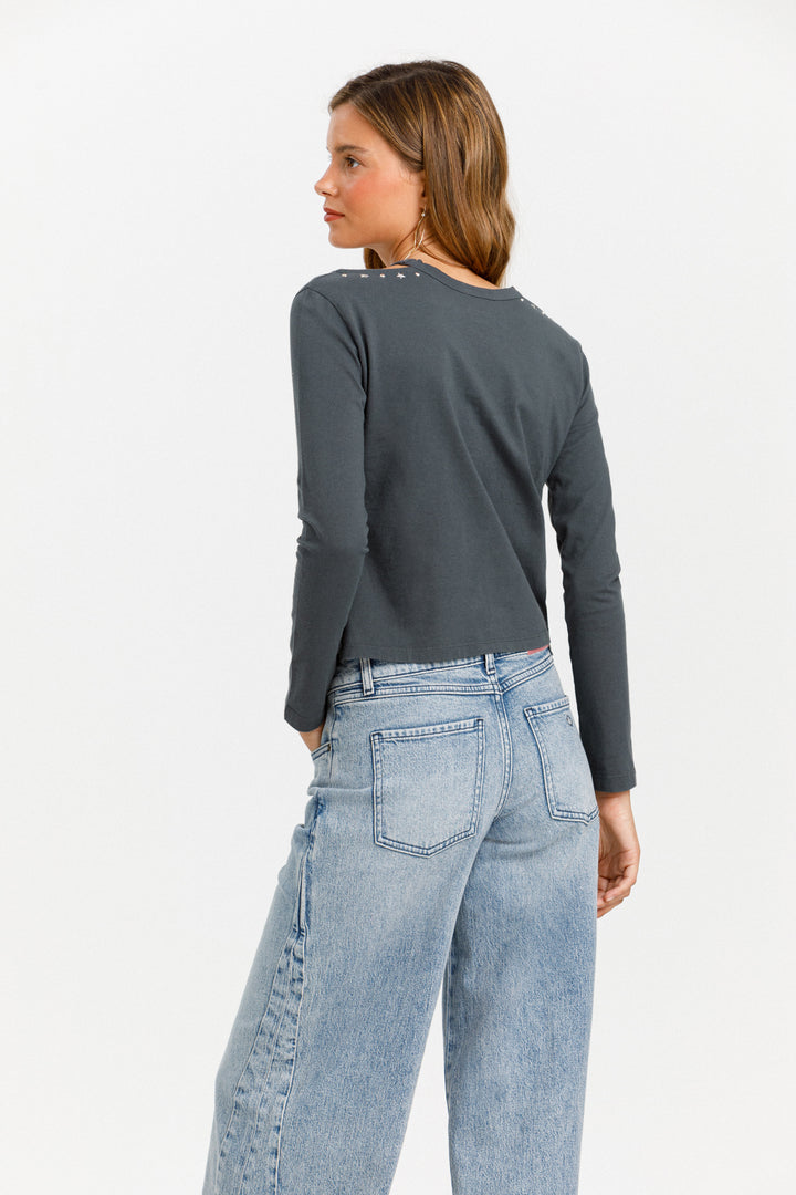 JEANS WIDELEG CORTES DENIM
