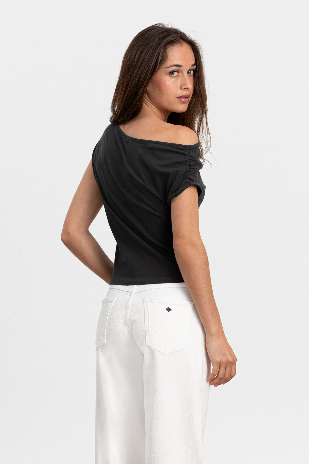 JEANS WIDELEG LAZADA DETALLE CUERDAS