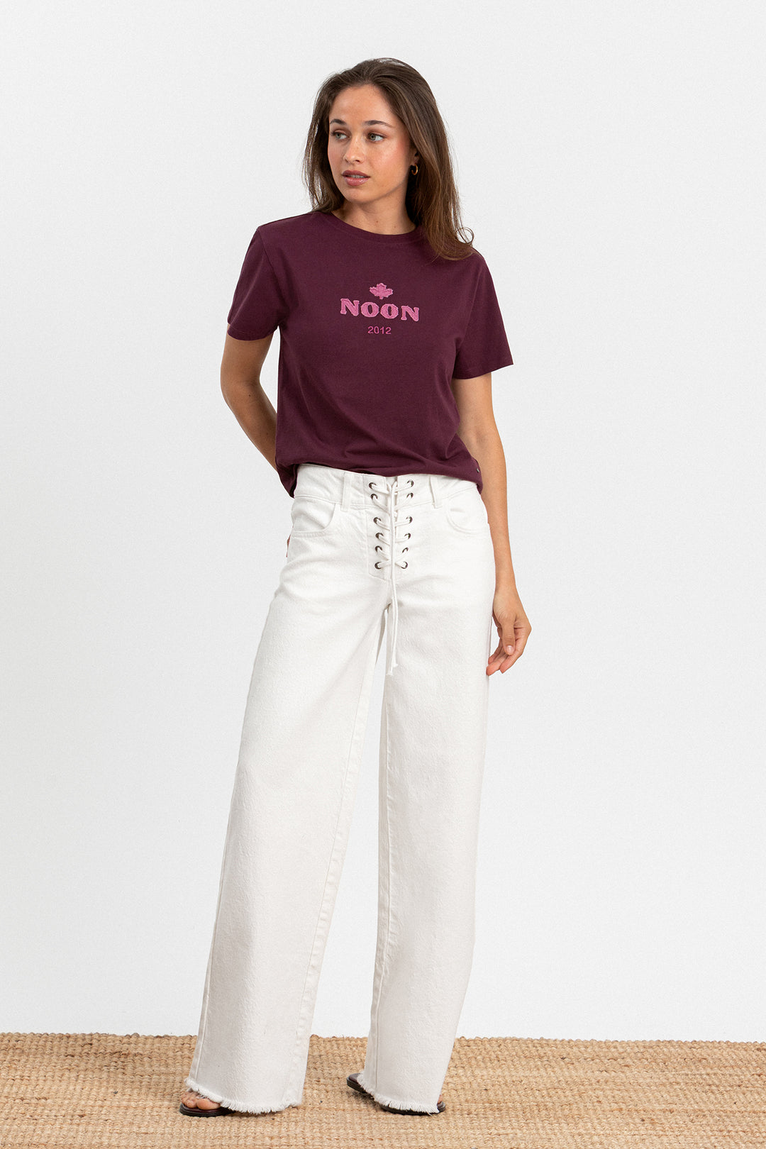 JEANS WIDELEG LAZADA DETALLE CUERDAS