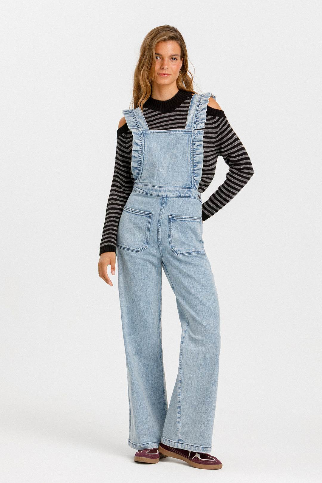 STRIPED SLIT JUMPER