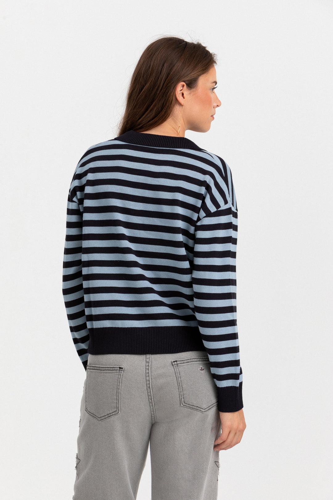 JERSEY CUELLO POLO RAYAS