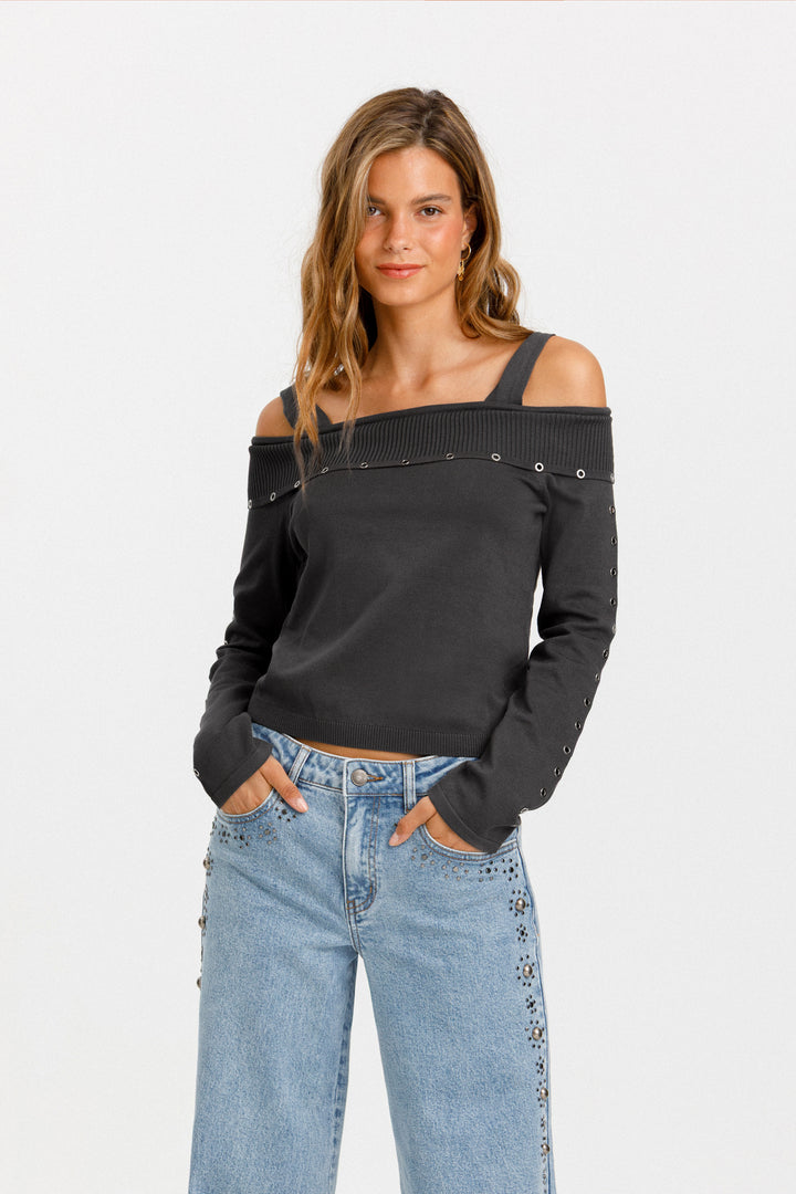 JERSEY TOP EYELETS