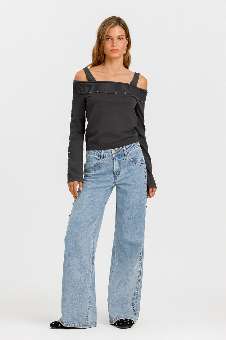 JERSEY TOP EYELETS