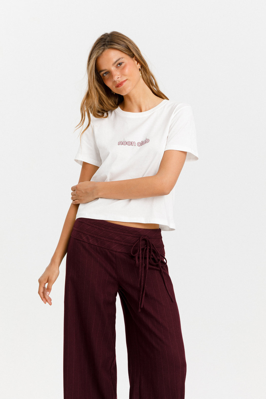 PANTALON ANCHO RAYAS LAZOS