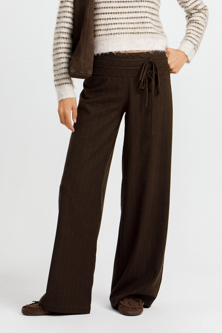PANTALON ANCHO RAYAS LAZOS
