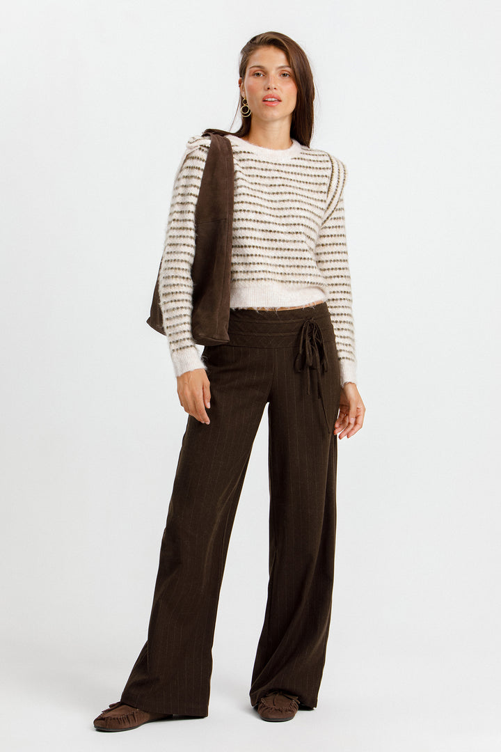 PANTALON ANCHO RAYAS LAZOS
