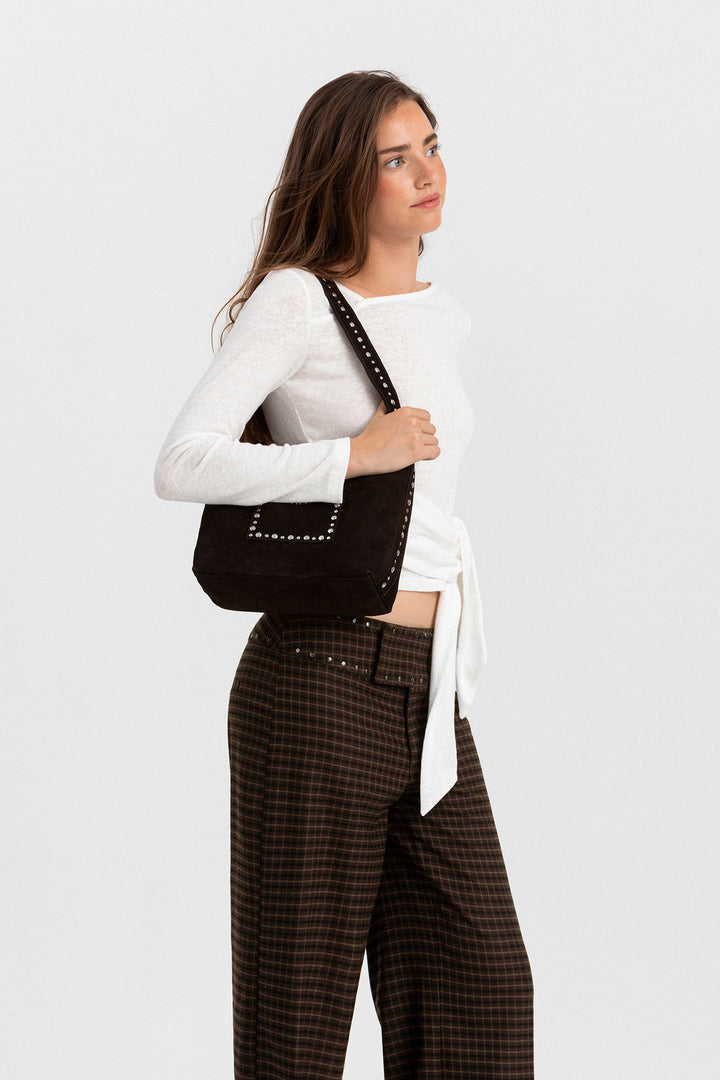 PANTALON ANCHO TACHAS CUADROS