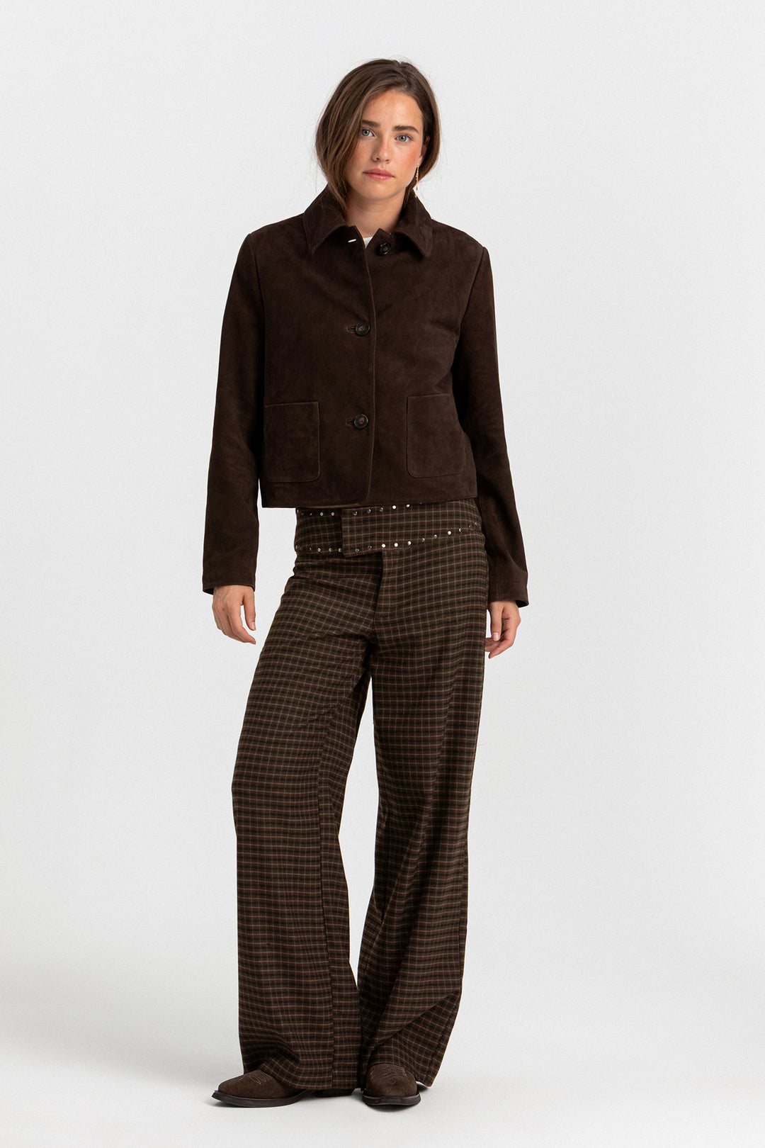 PANTALON ANCHO TACHAS CUADROS