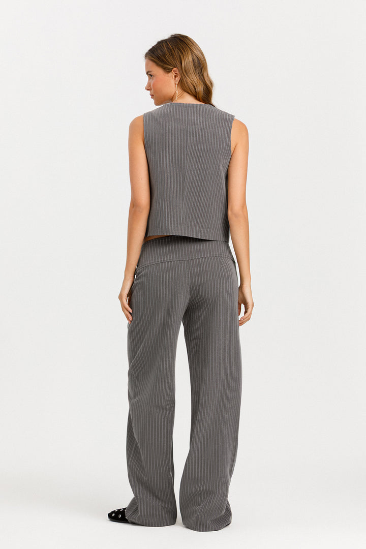 PANTALON HEBILLA RAYAS LUREX