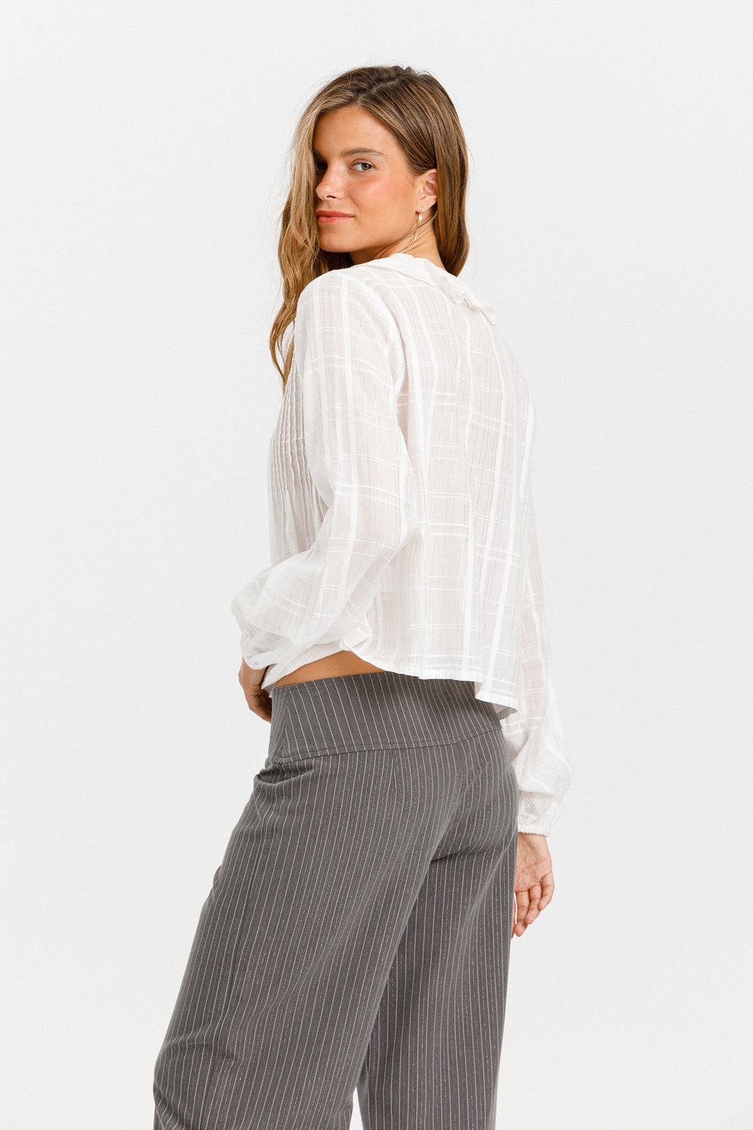 PANTALON HEBILLA RAYAS LUREX