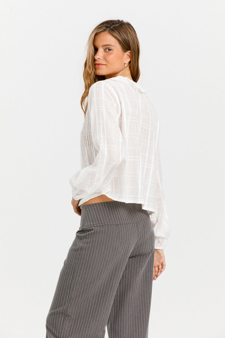 PANTALON HEBILLA RAYAS LUREX