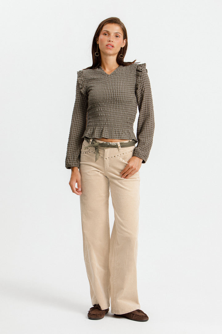 PANTALON PANA CANESU TACHAS