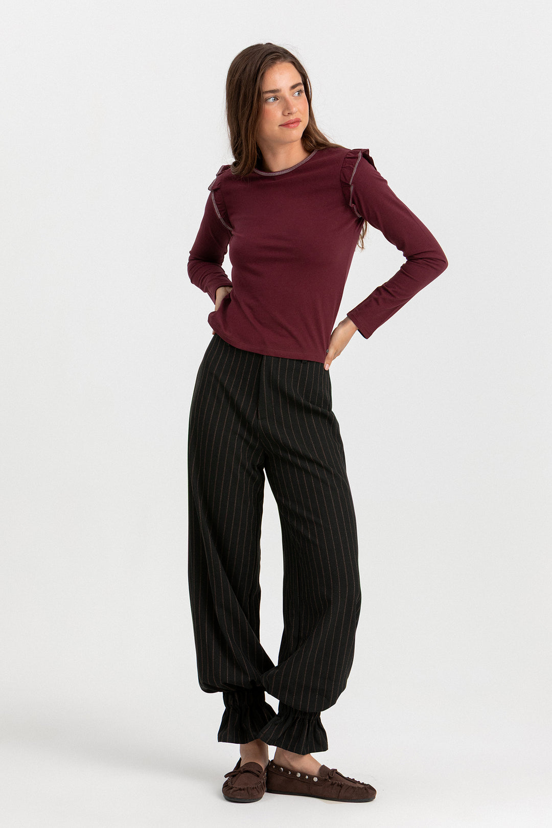 PANTALON RAYAS BOMBACHO