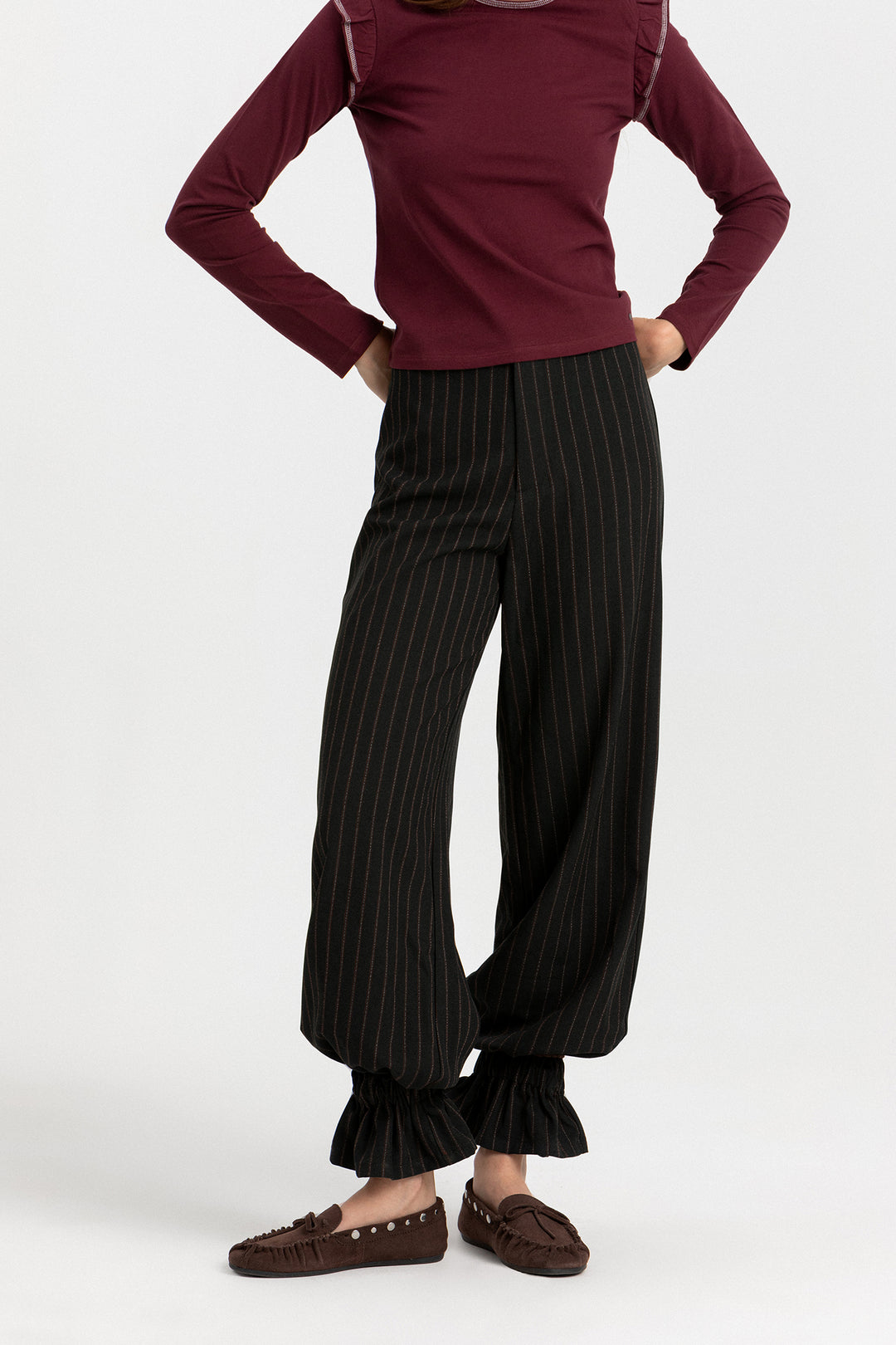 PANTALON RAYAS BOMBACHO