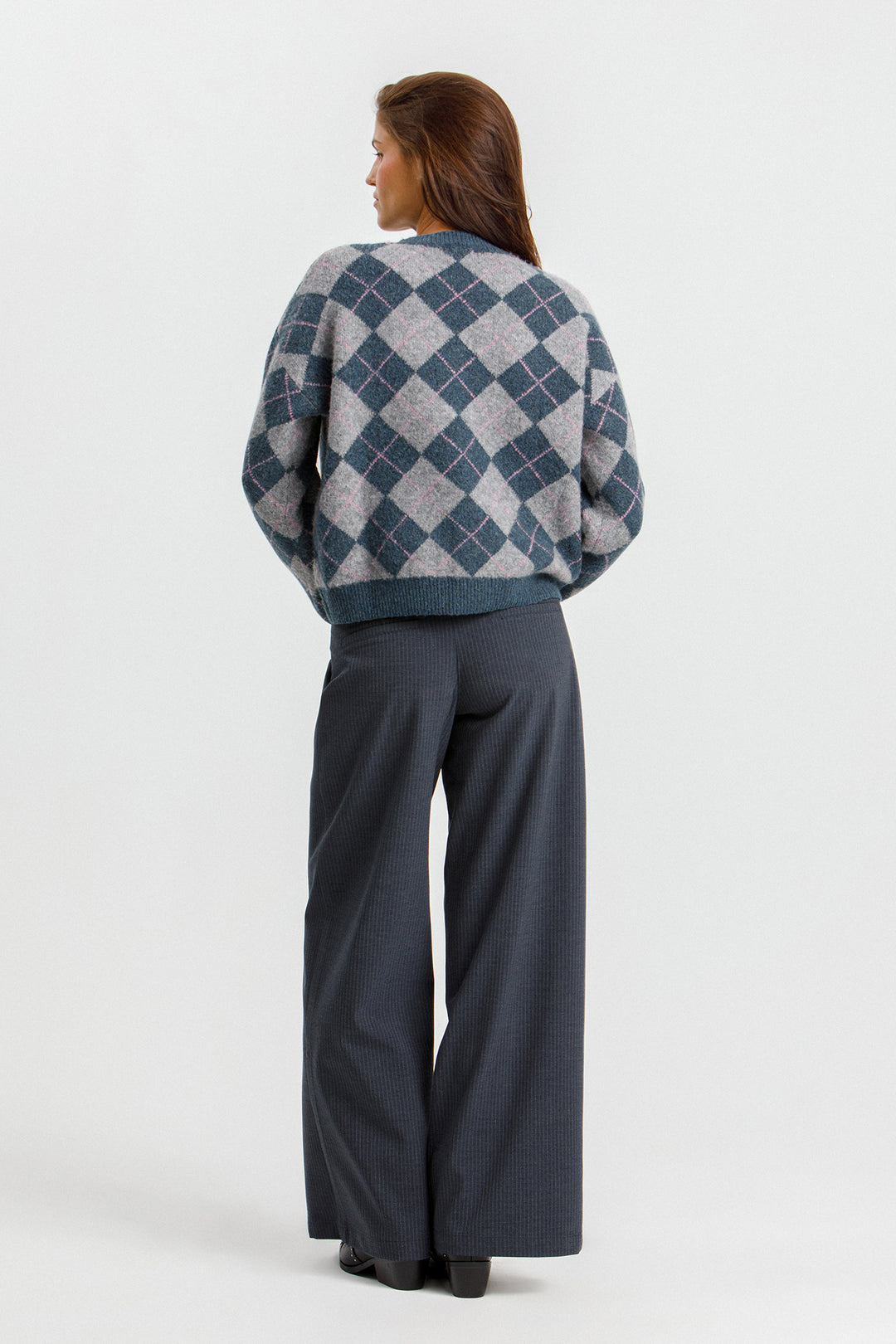 PANTALON TRAJE BOTONES RAYAS