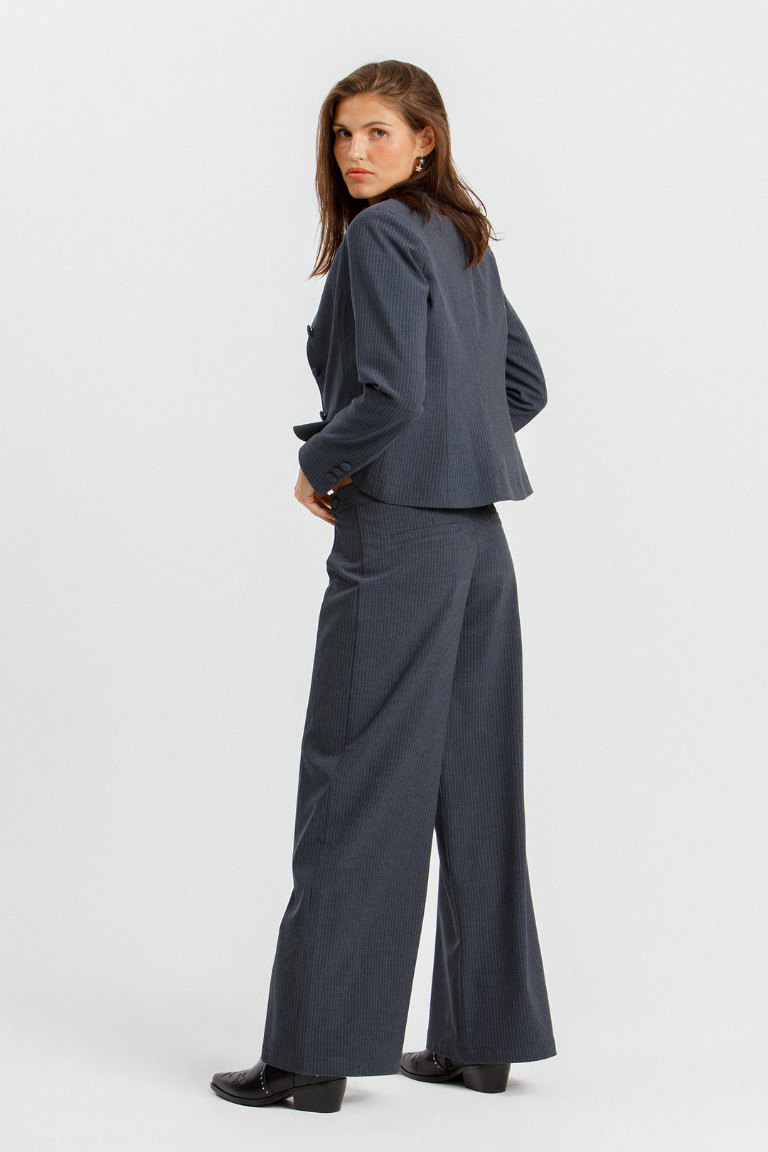PANTALON TRAJE BOTONES RAYAS