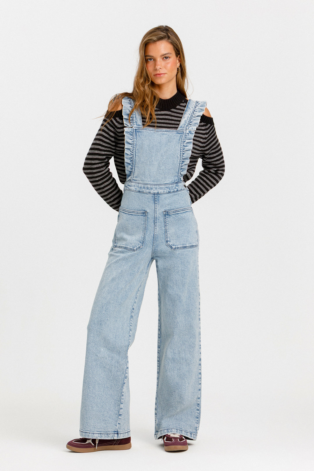 PETO VOLANTES DENIM