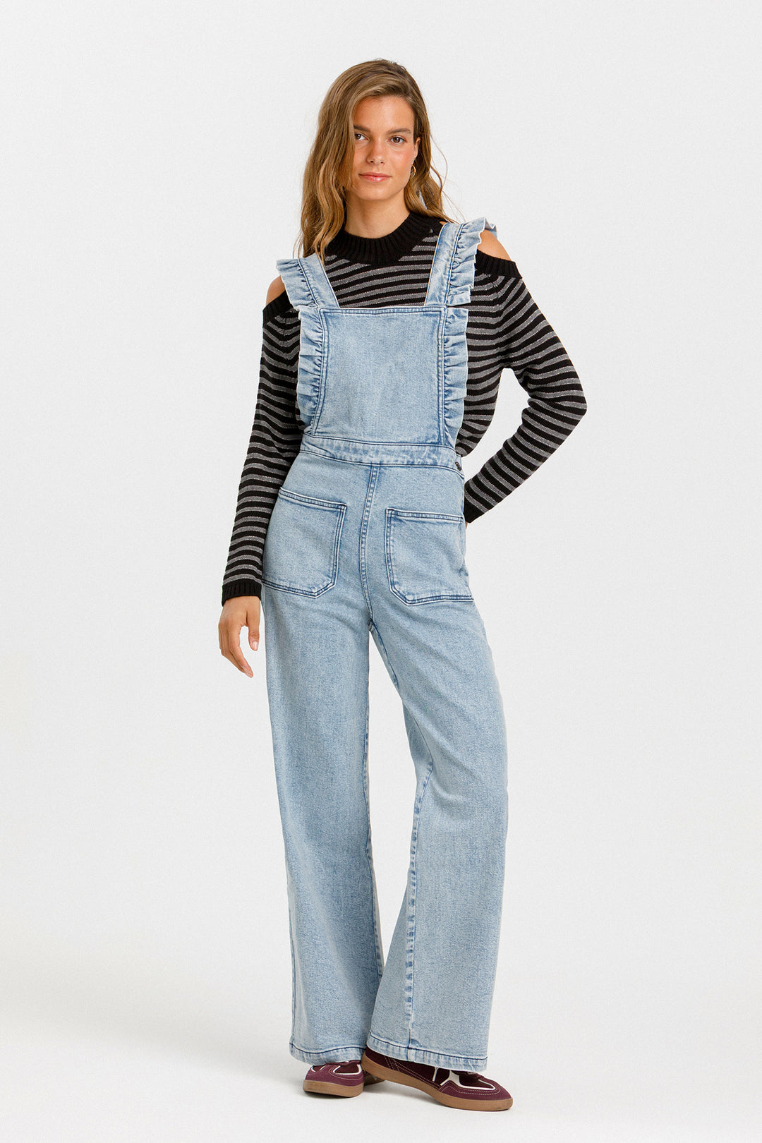 PETO VOLANTES DENIM