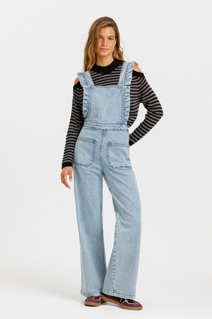 PETO VOLANTES DENIM