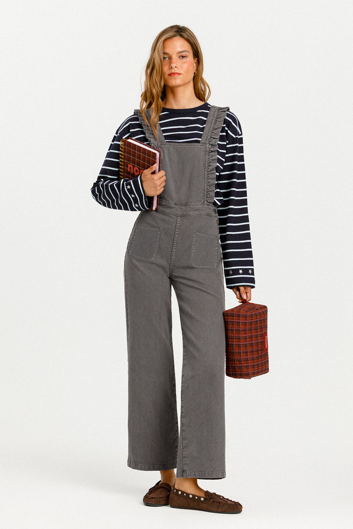 RUFFLED DUNGAREES