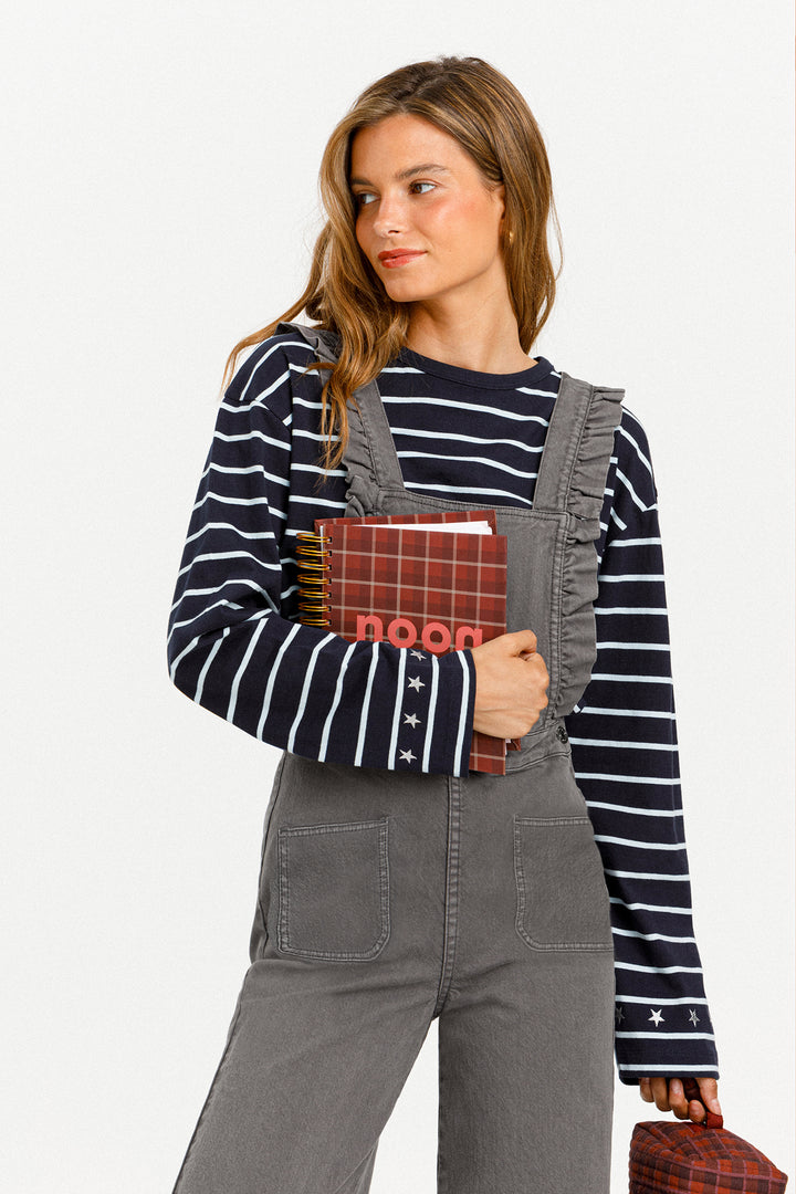 RUFFLED DUNGAREES