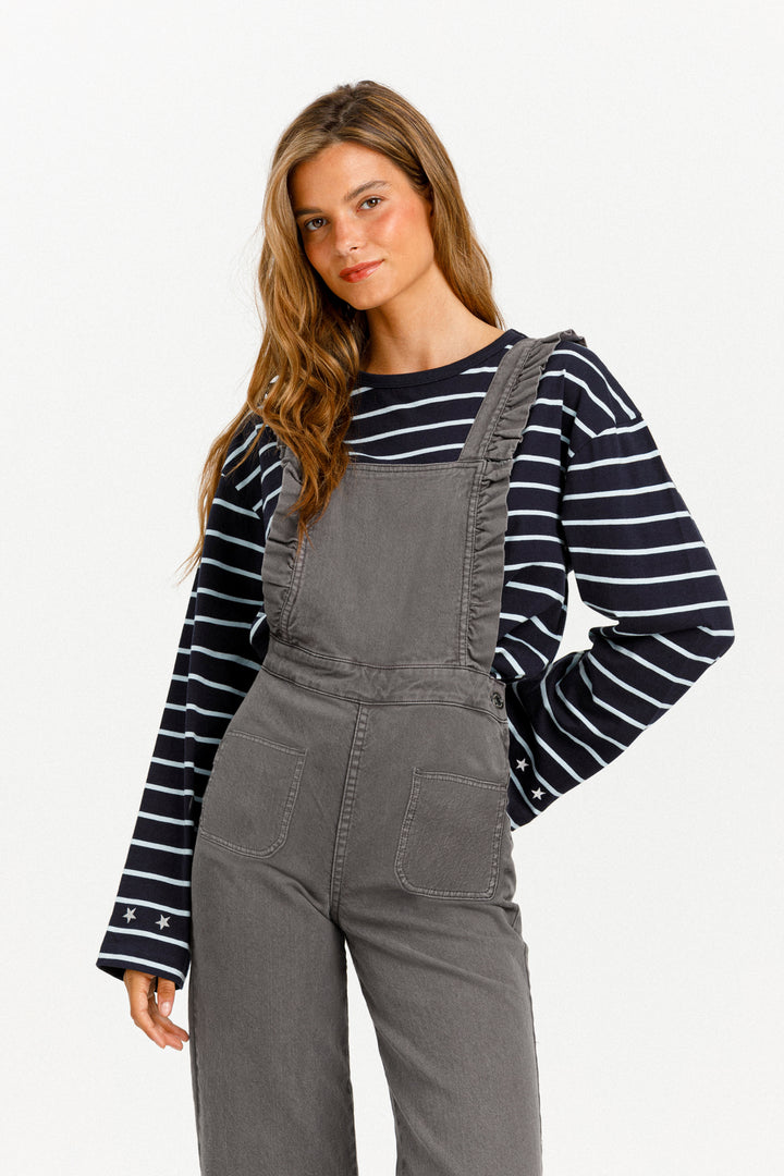 RUFFLED DUNGAREES