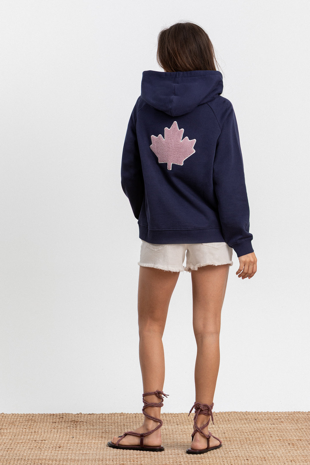 SUDADERA CAPUCHA HOJA