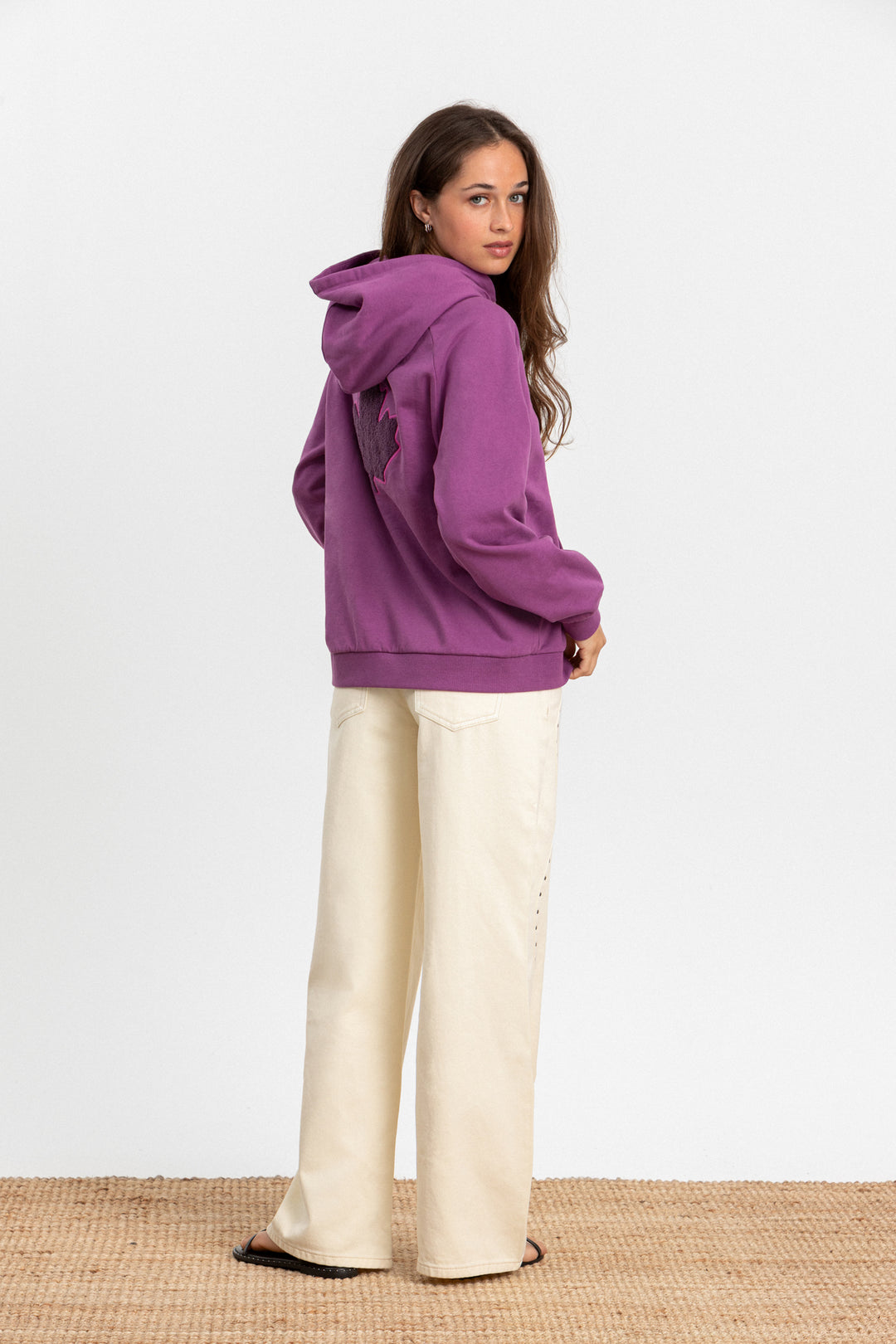 SUDADERA CAPUCHA HOJA