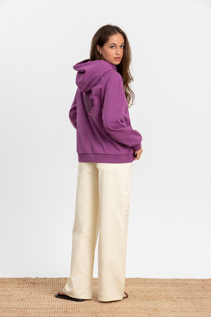 SUDADERA CAPUCHA HOJA