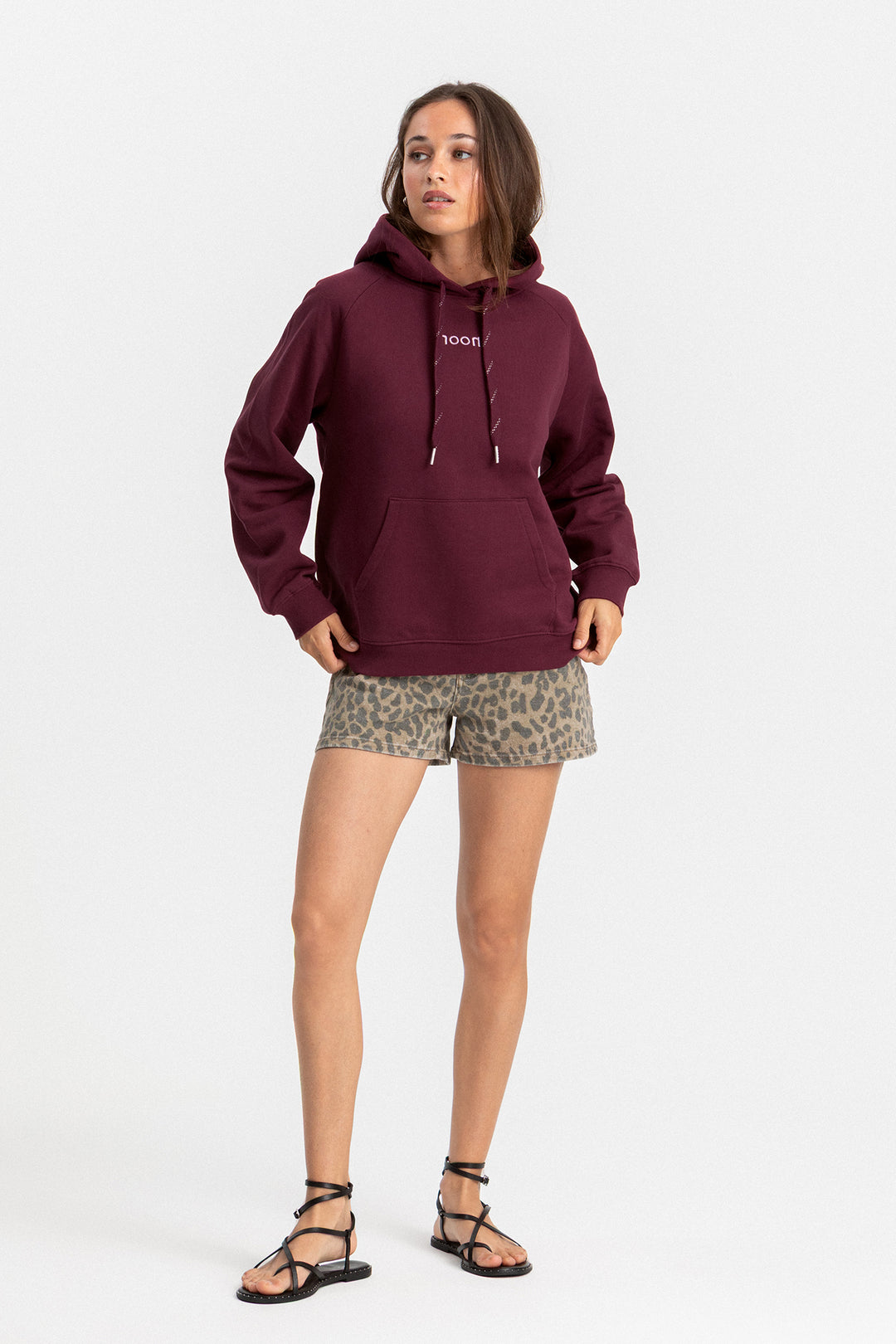 SUDADERA CAPUCHA HOJA