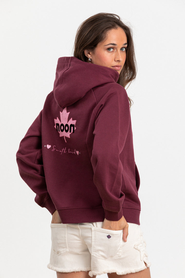 SUDADERA CAPUCHA PRINT DESGASTE