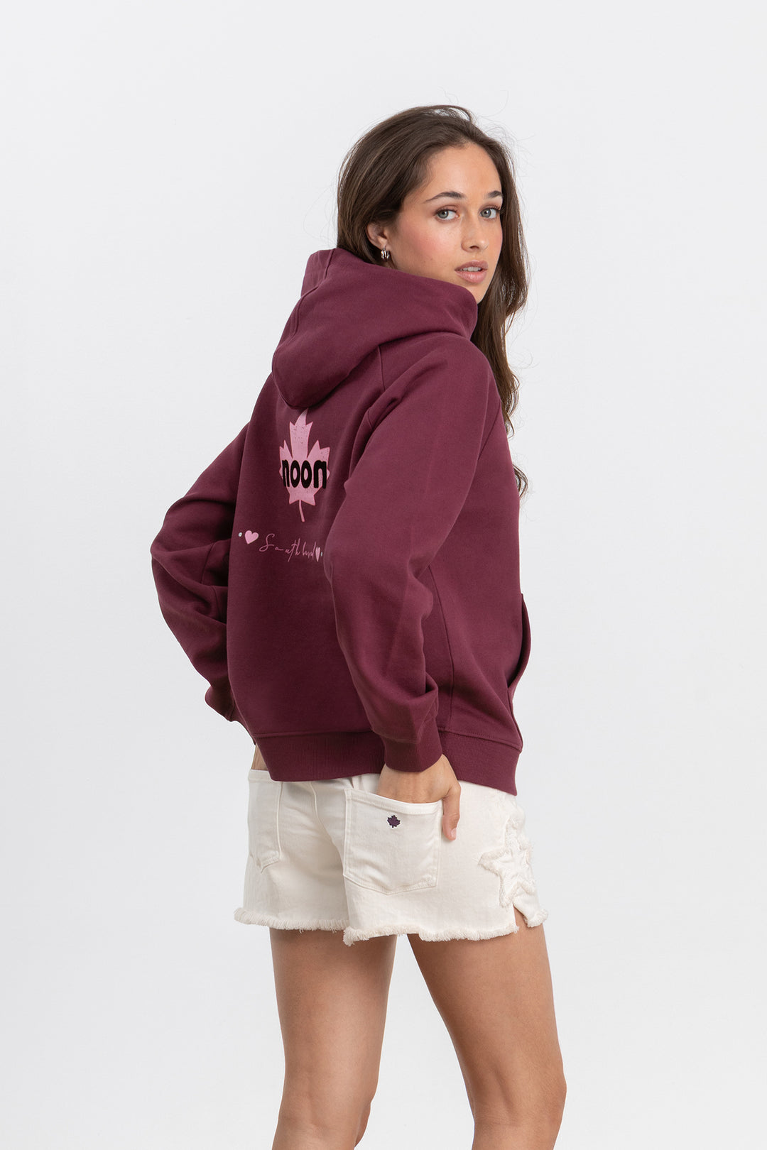 SUDADERA CAPUCHA PRINT DESGASTE