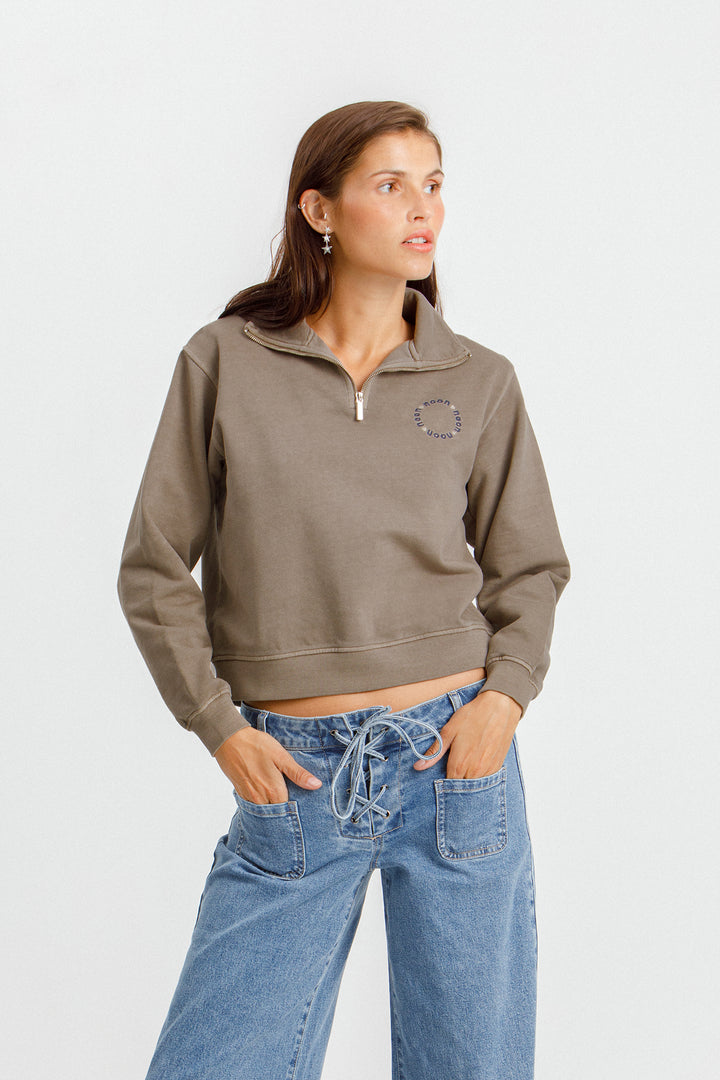 SUDADERA POLO PARCHE CREMALLERA