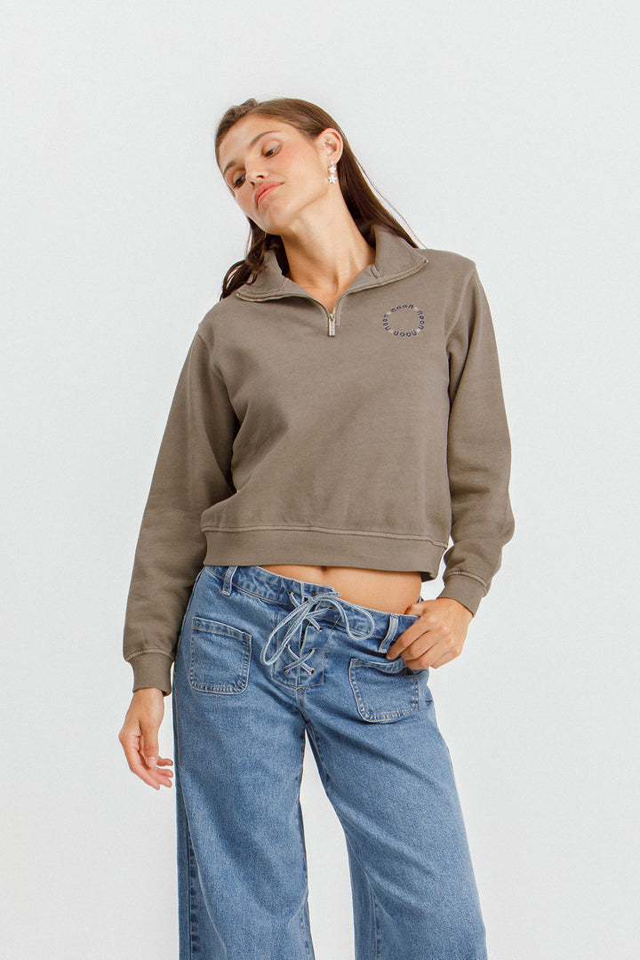 SUDADERA POLO PARCHE CREMALLERA