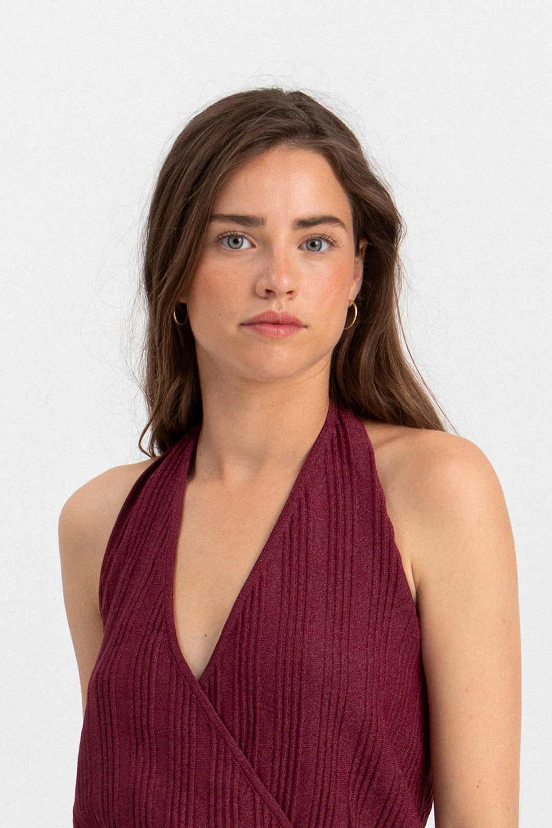 CRISS-CROSS TIE-FRONT TOP