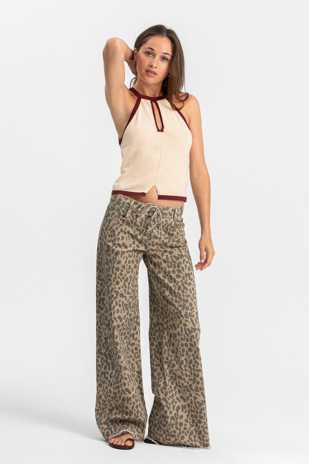 TOP HALTER CONTRASTE