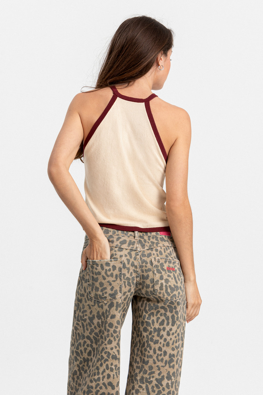 TOP HALTER CONTRASTE