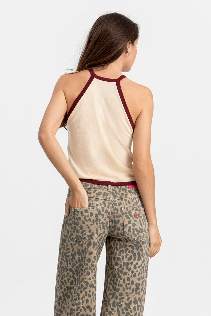 TOP HALTER CONTRASTE