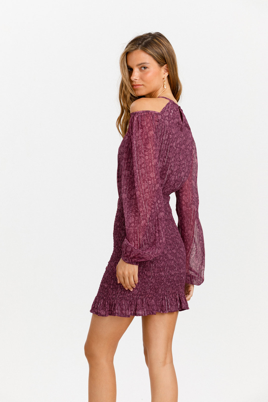 VESTIDO MINI FRUNCIDO