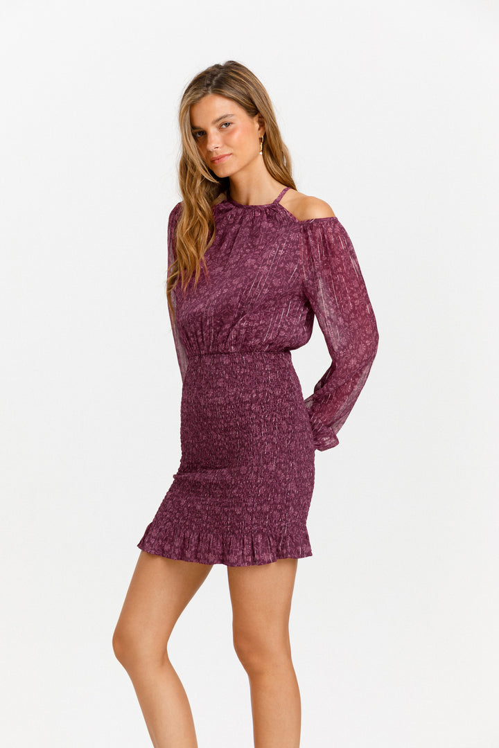 VESTIDO MINI FRUNCIDO