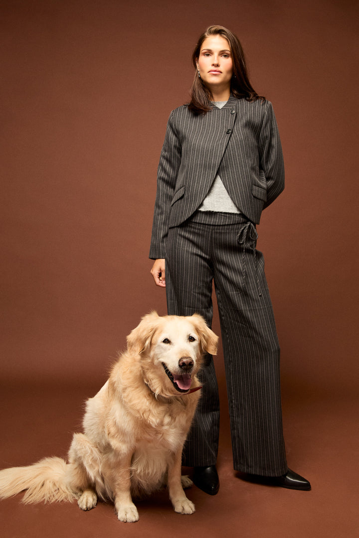 BLAZER CRUZADO ÀS RISCAS