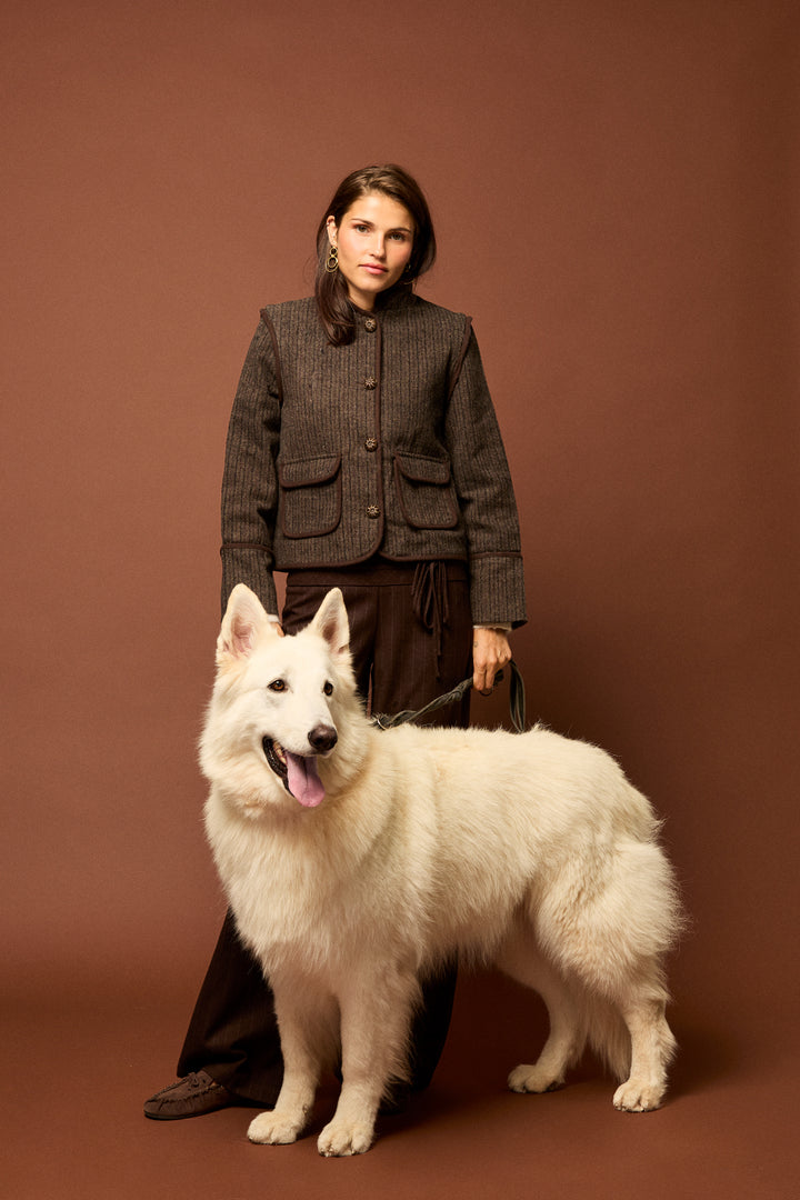 CHAQUETA AUSTRIACA RAYAS ESPIGA