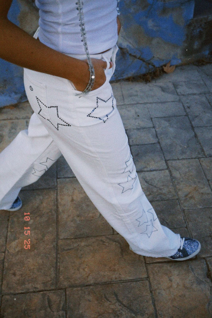 JEANS ESTRELLAS TACHAS