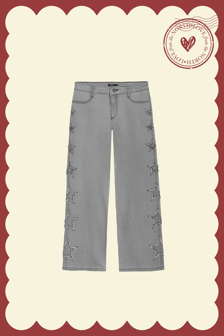 JEANS WITH SIDE STARS
