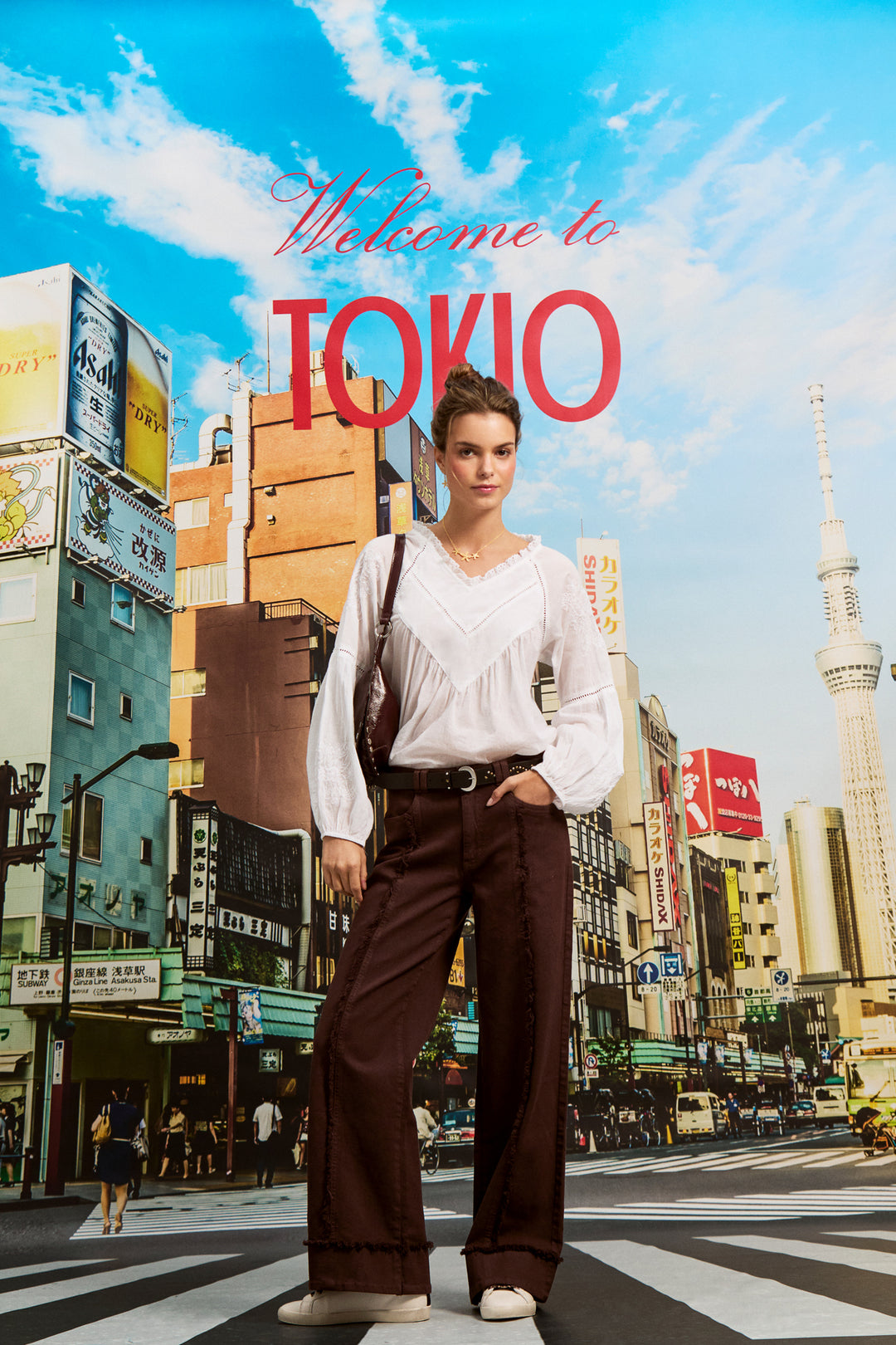 BLUSA FLUIDA MANGAS BORDADAS