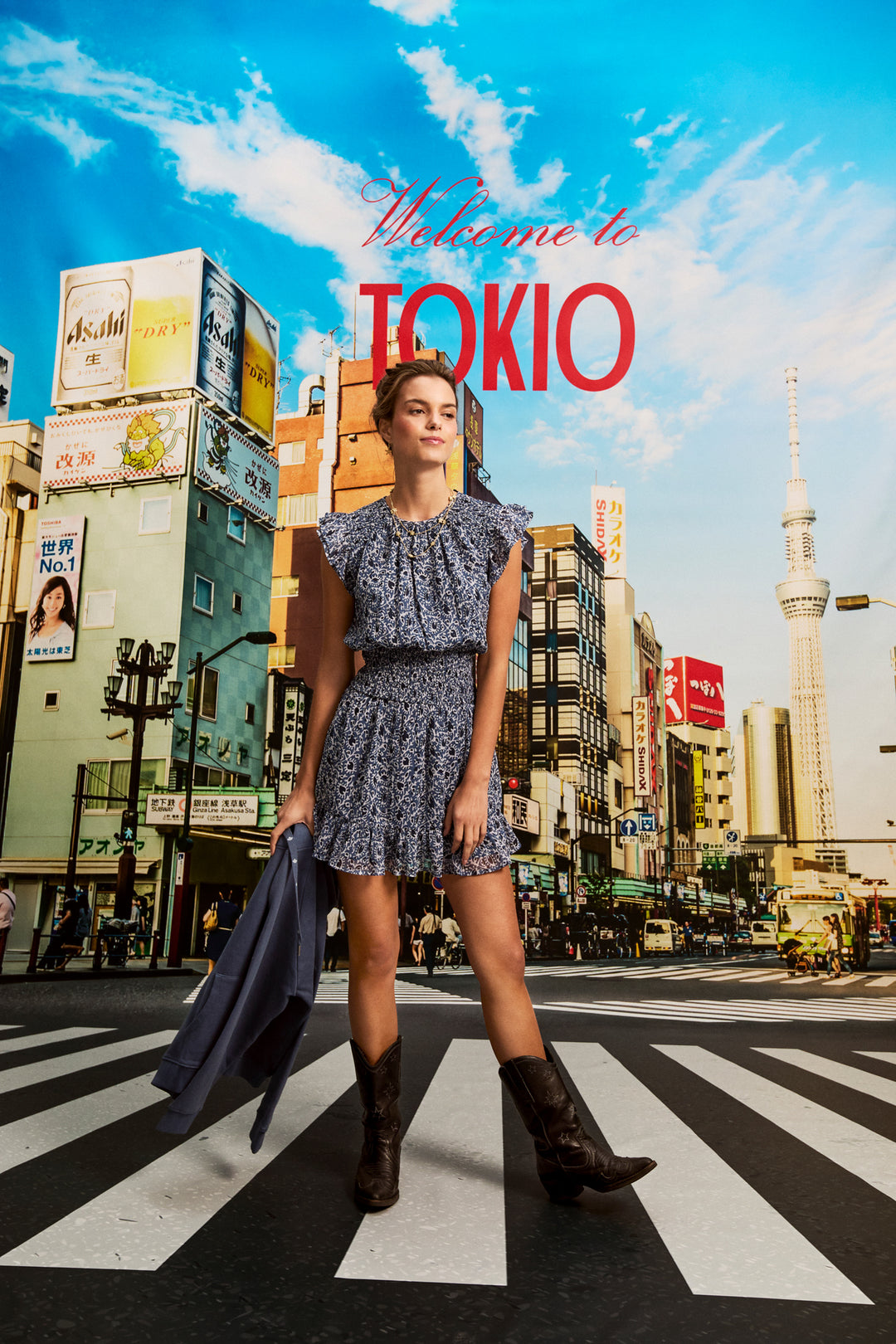 VESTIDO MINI FRUNCIDO ESTAMPADO