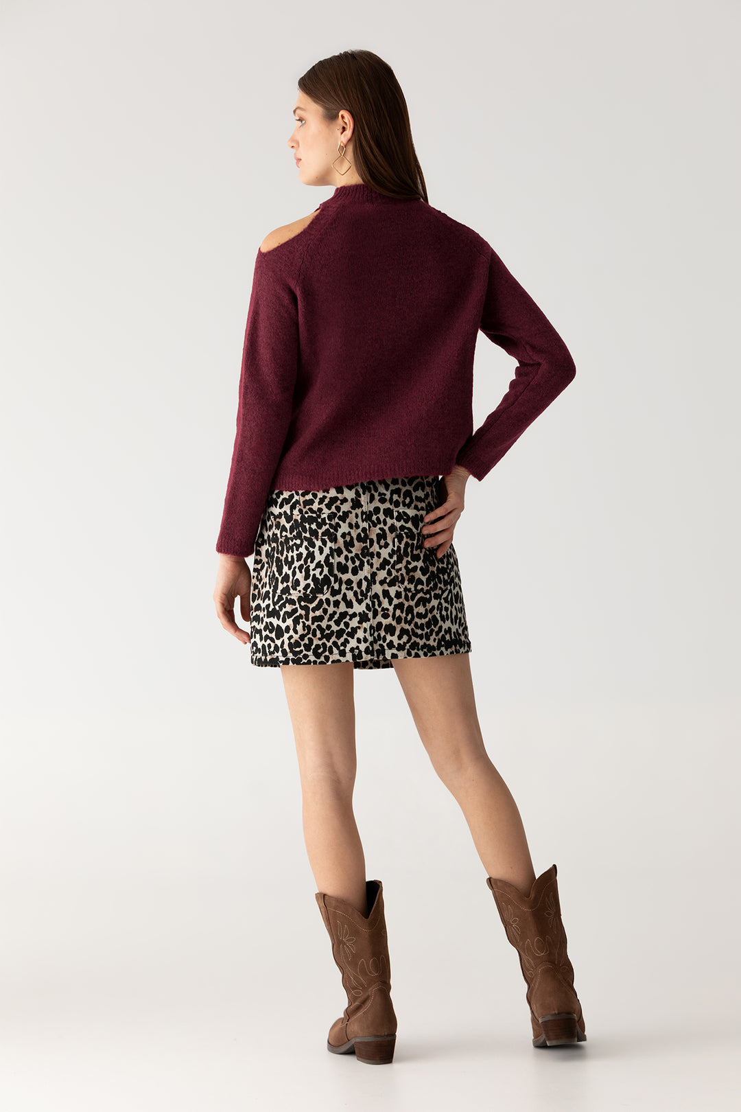 FALDA MINI LEOPARDO